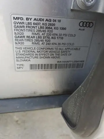 2018 AUDI Q7 PREMIUM  