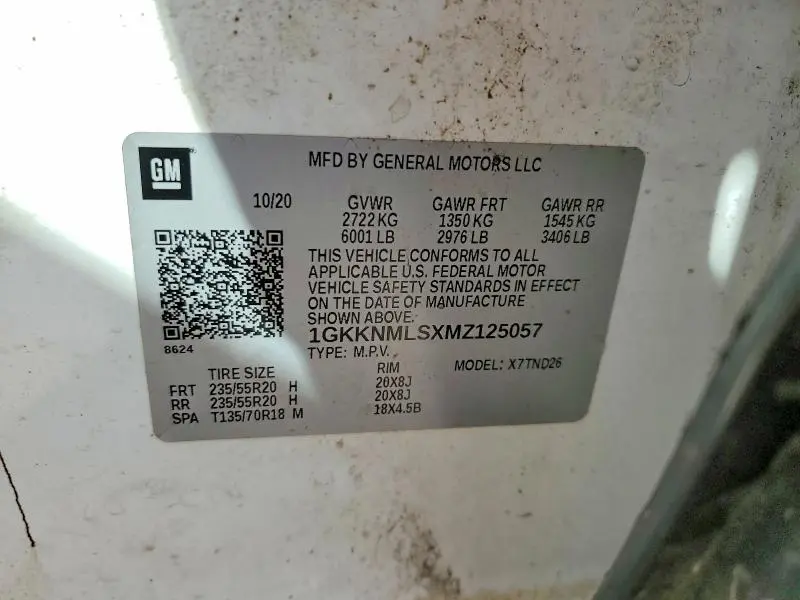 2021 GMC ACADIA SLT  