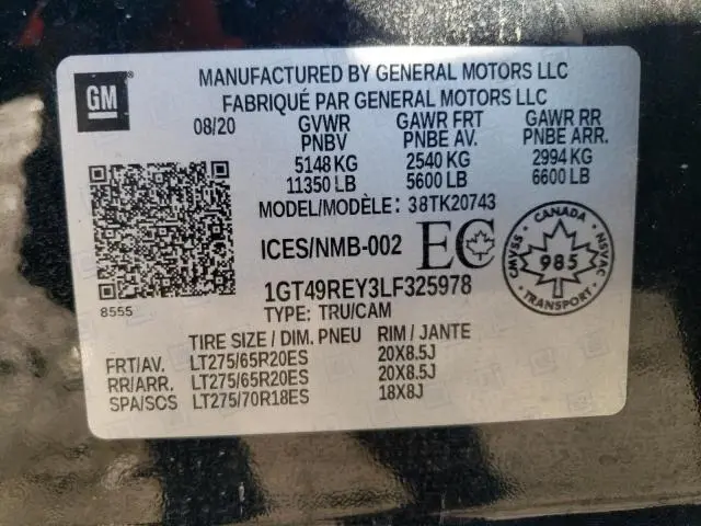 2020 GMC SIERRA K2500 DENALI  