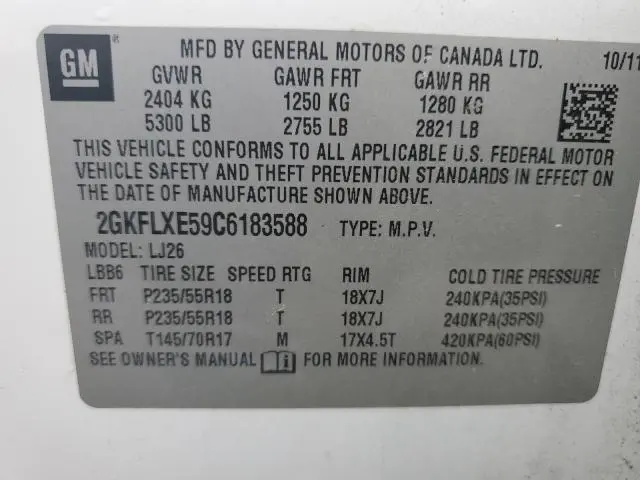 2012 GMC TERRAIN SLT  