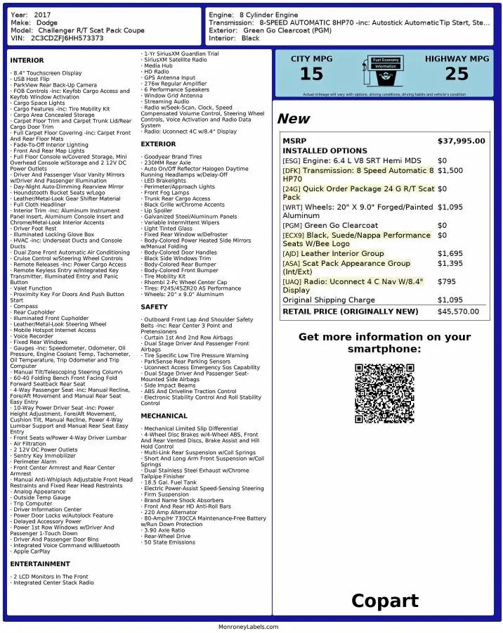 2017 DODGE CHALLENGER R/T 392  
