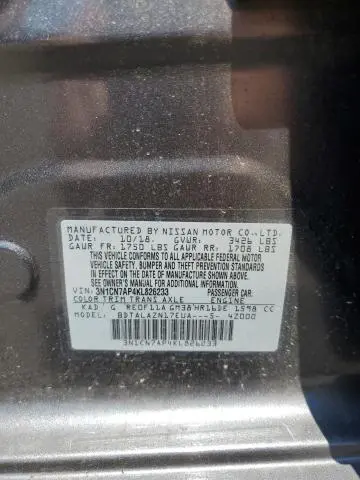 2019 NISSAN VERSA S  