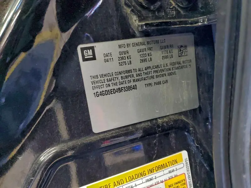 2011 BUICK LACROSSE CXL  