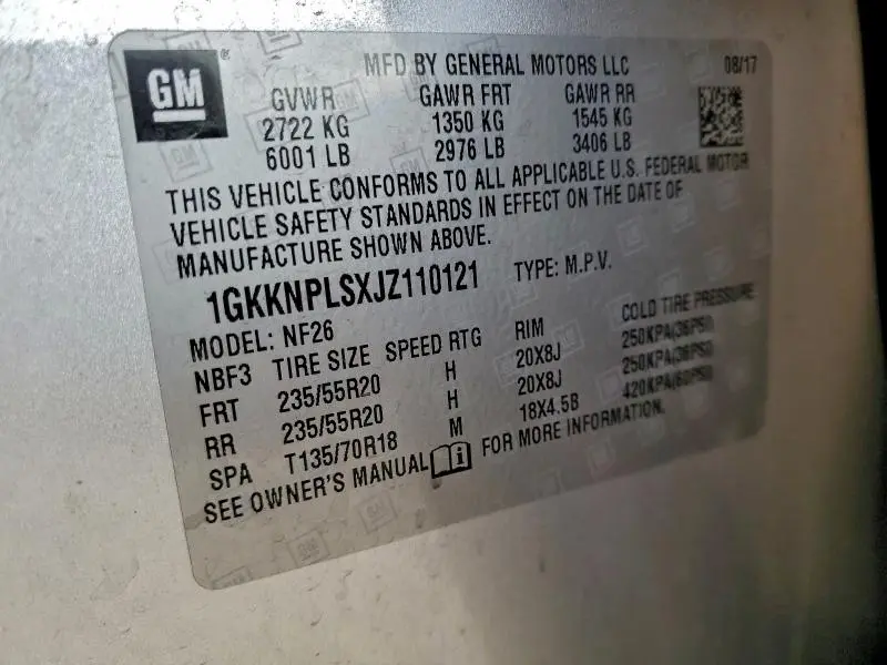 2018 GMC ACADIA DENALI  