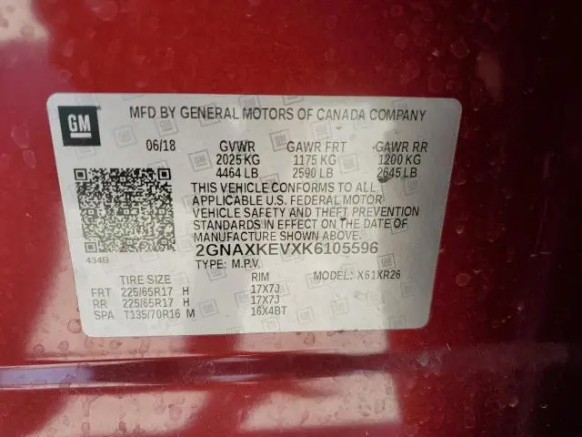 2019 CHEVROLET EQUINOX LT  