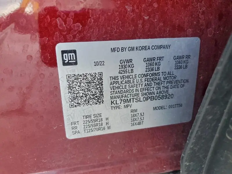 2023 CHEVROLET TRAILBLAZER RS  