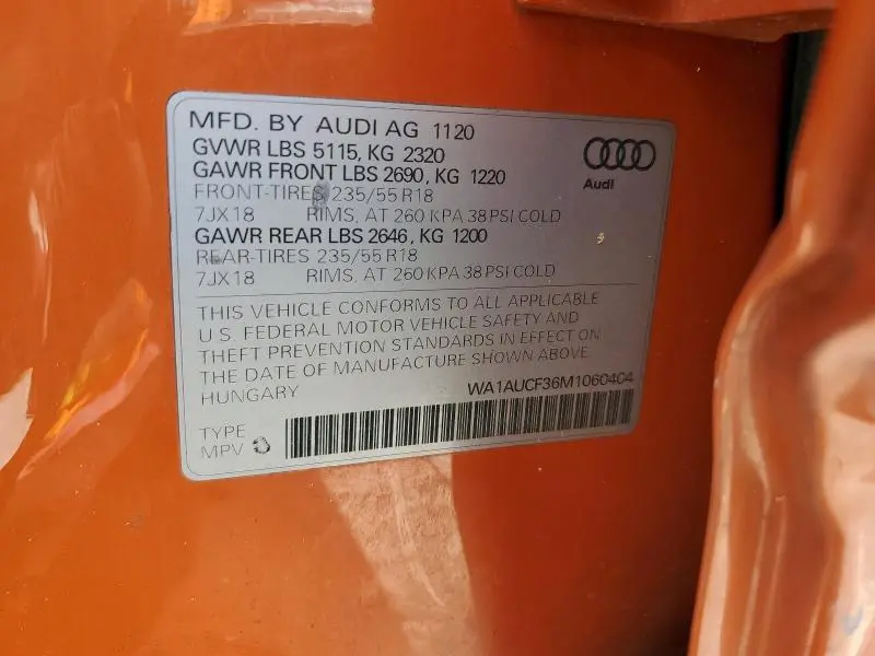 2021 AUDI Q3 PREMIUM 40  