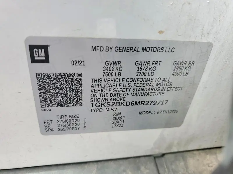 2021 GMC YUKON SLT  