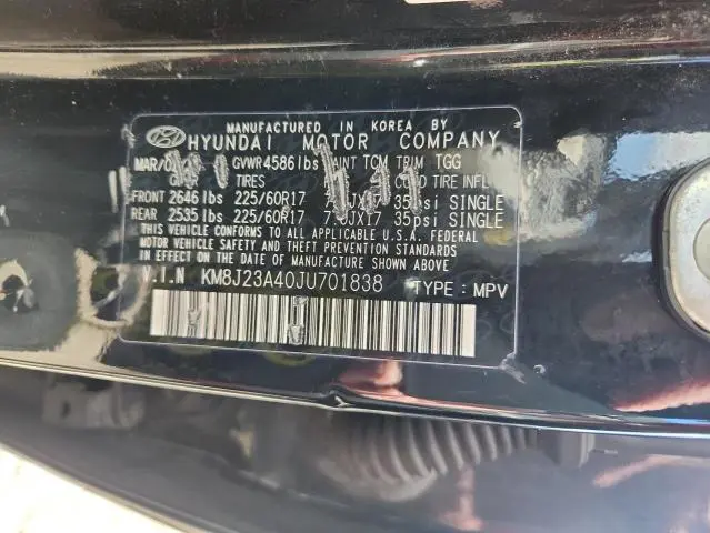 2018 HYUNDAI TUCSON SE  