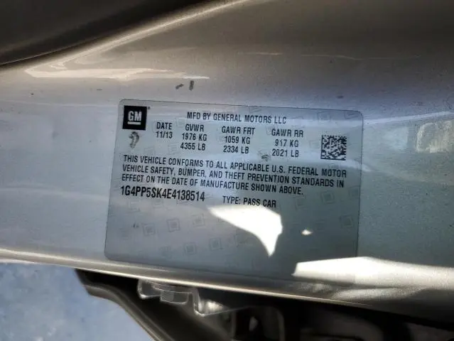 2014 BUICK VERANO   