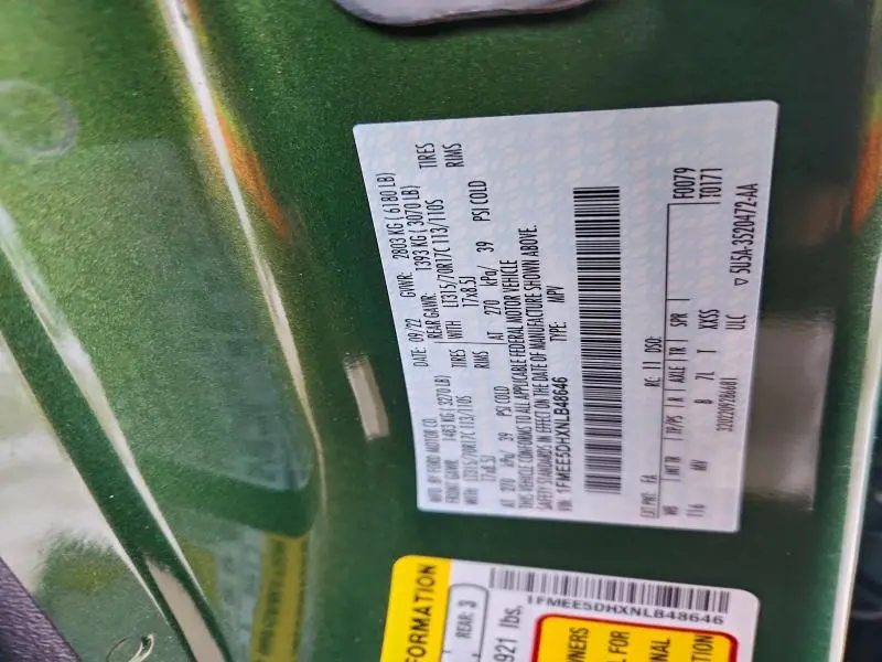 2022 FORD BRONCO BASE  