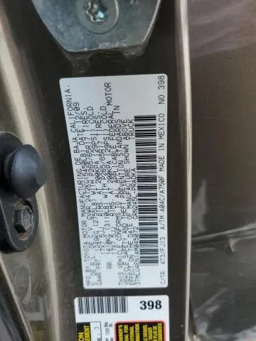 2010 TOYOTA TACOMA DOUBLE CAB  