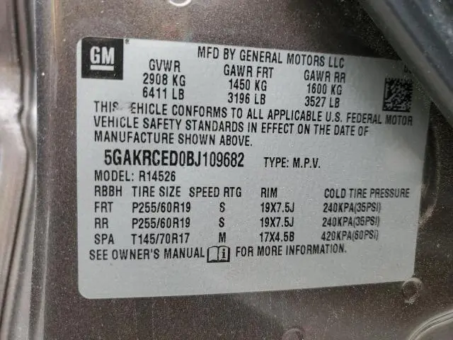 2011 BUICK ENCLAVE CXL