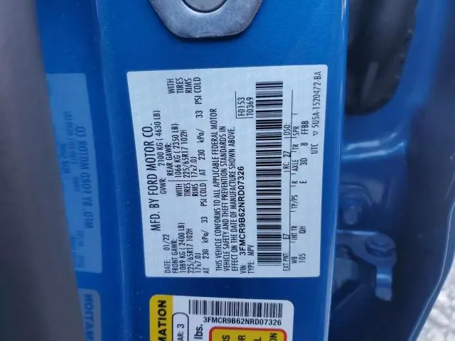 2022 FORD BRONCO SPORT BIG BEND  