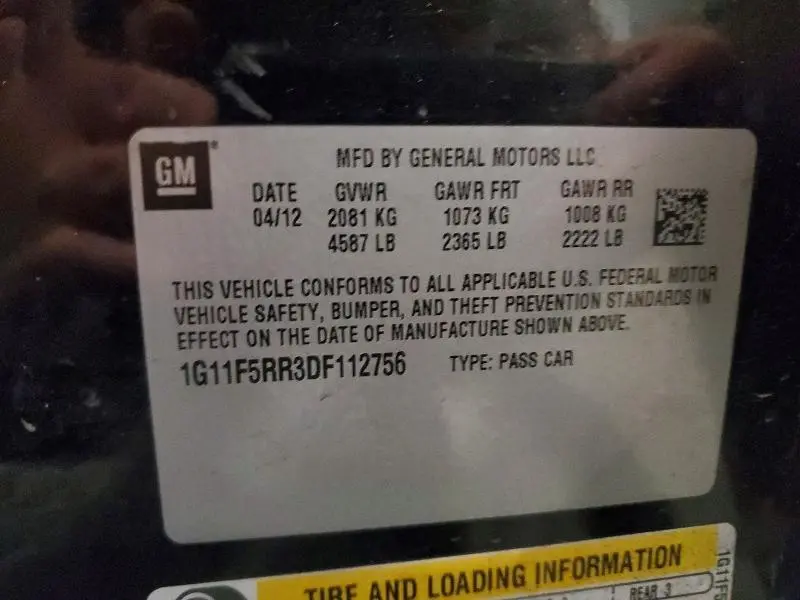2013 CHEVROLET MALIBU 2LT  