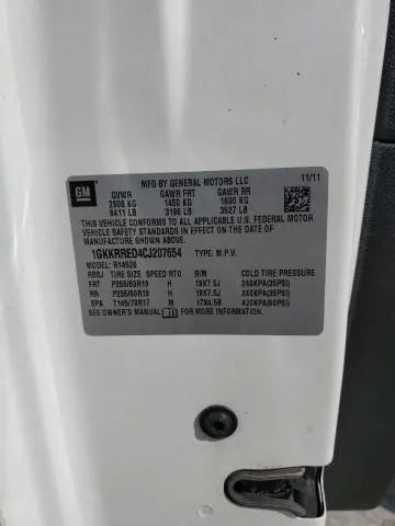 2012 GMC ACADIA SLT-1