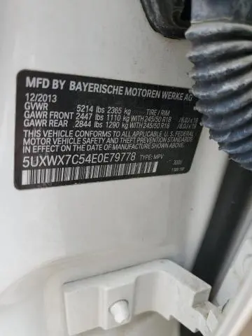 2014 BMW X3 XDRIVE35I  