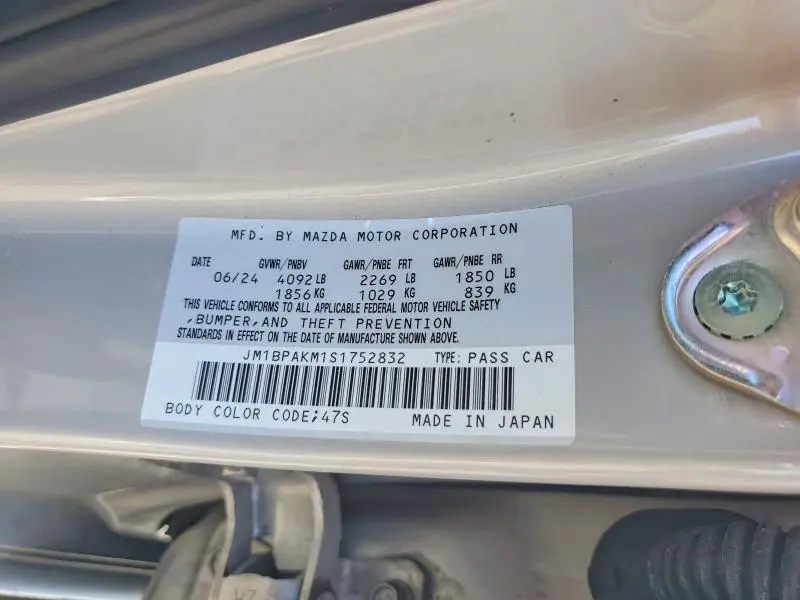 2025 MAZDA 3 SELECT SPORT  