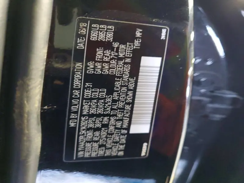 2019 VOLVO XC90 T6 INSCRIPTION  