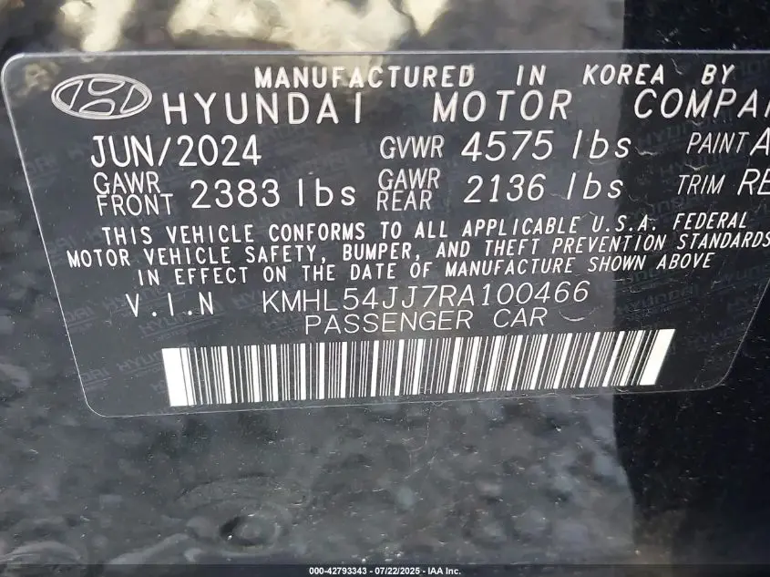 2024 HYUNDAI SONATA HYBRID LIMITED