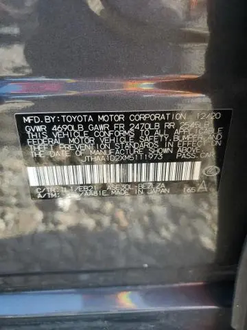 2021 LEXUS IS 300  