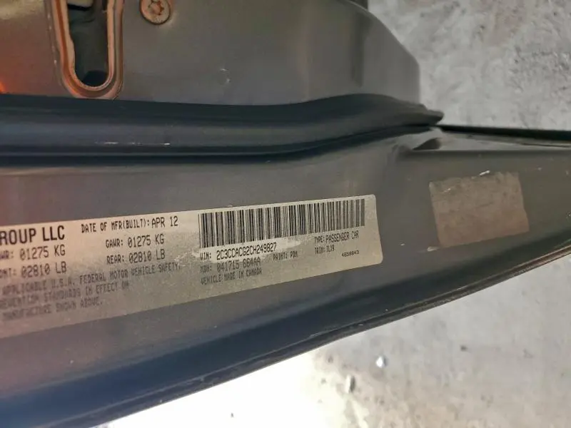 2012 CHRYSLER 300 LIMITED  