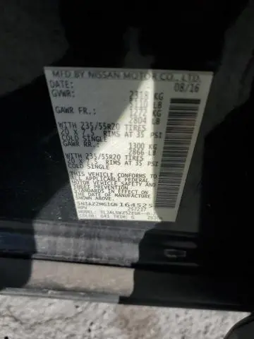 2016 NISSAN MURANO S  