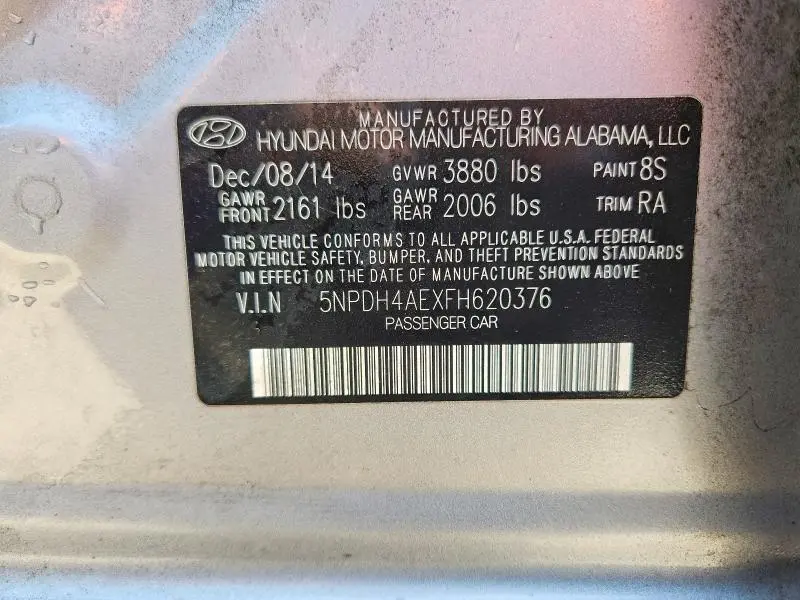2015 HYUNDAI ELANTRA SE  