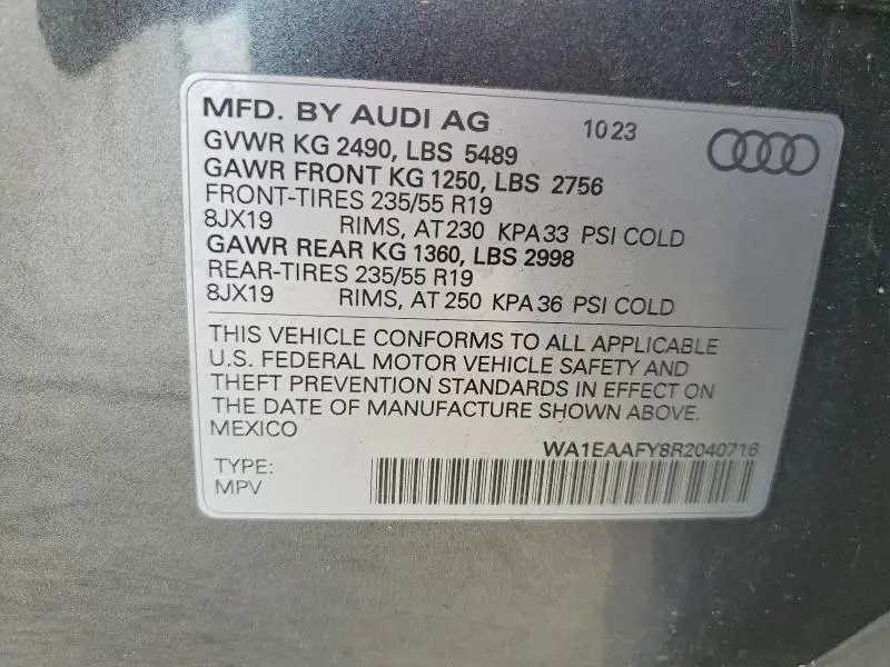 2024 AUDI Q5 PREMIUM PLUS 45  