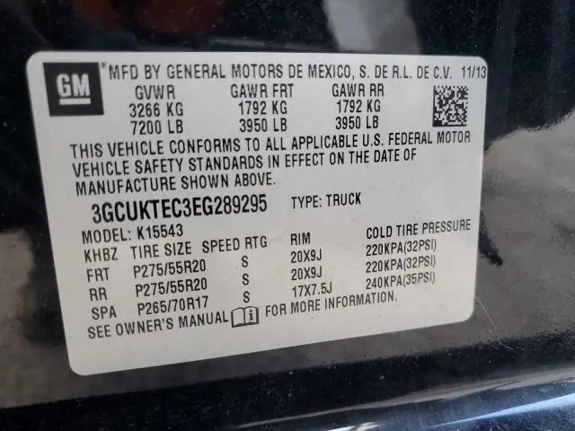 2014 CHEVROLET SILVERADO K1500 HIGH COUNTRY  