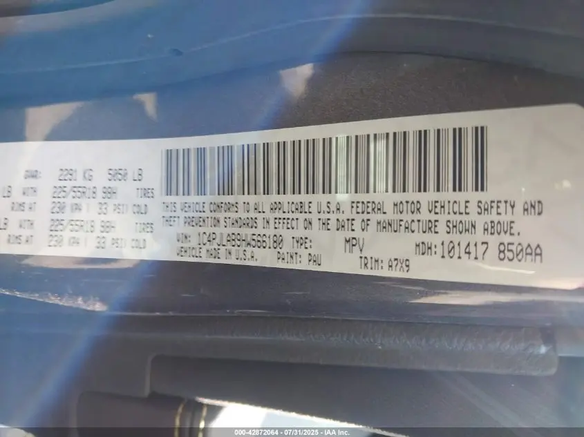 2017 JEEP CHEROKEE ALTITUDE FWD