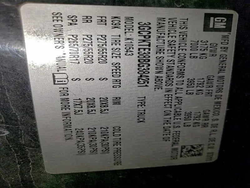 2011 CHEVROLET SILVERADO K1500 LTZ  