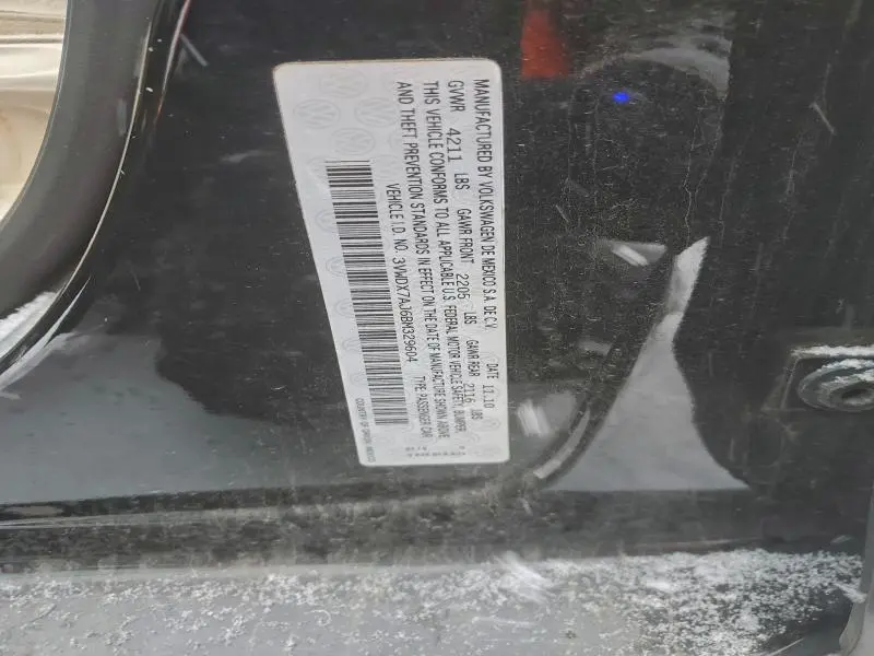 2011 VOLKSWAGEN JETTA SE  