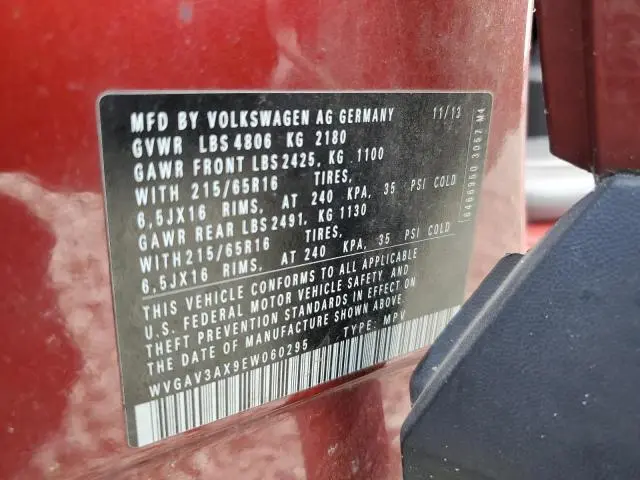 2014 VOLKSWAGEN TIGUAN S  