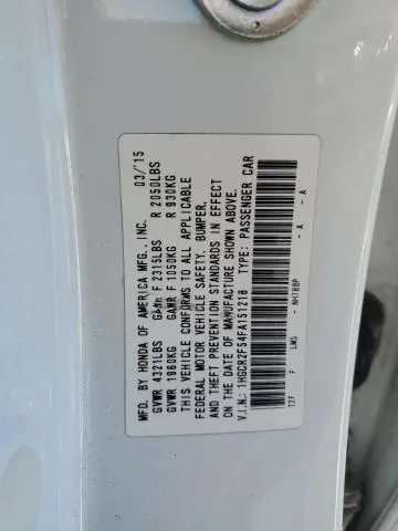 2015 HONDA ACCORD SPORT  