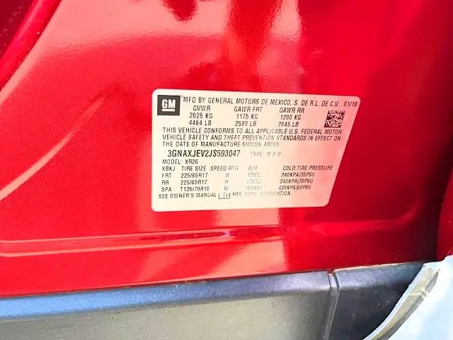 2018 CHEVROLET EQUINOX LT  
