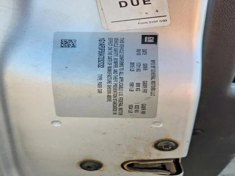 2010 CHEVROLET COBALT 2LT  