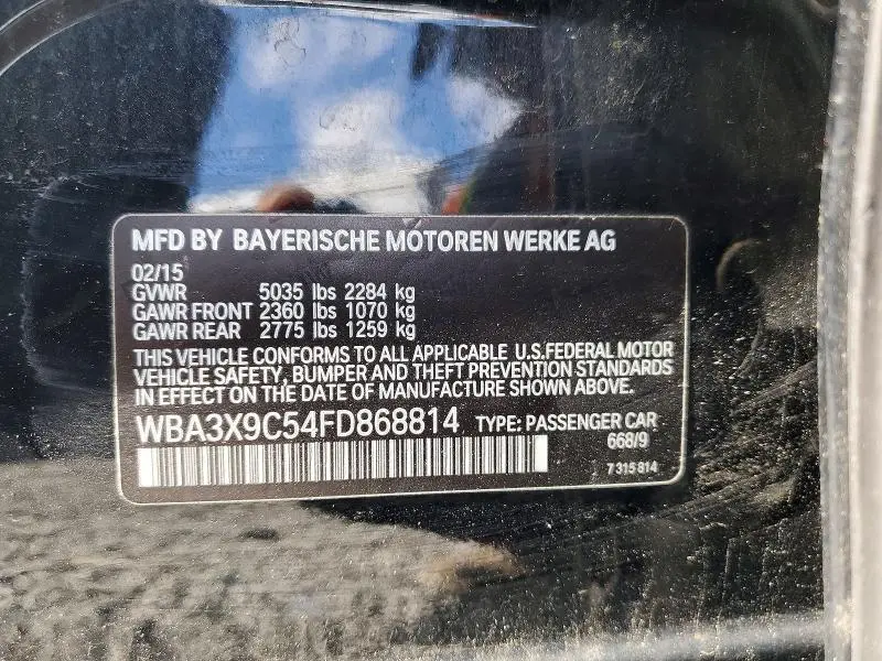 2015 BMW 335 XIGT  