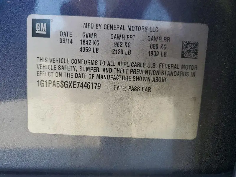 2014 CHEVROLET CRUZE LS  