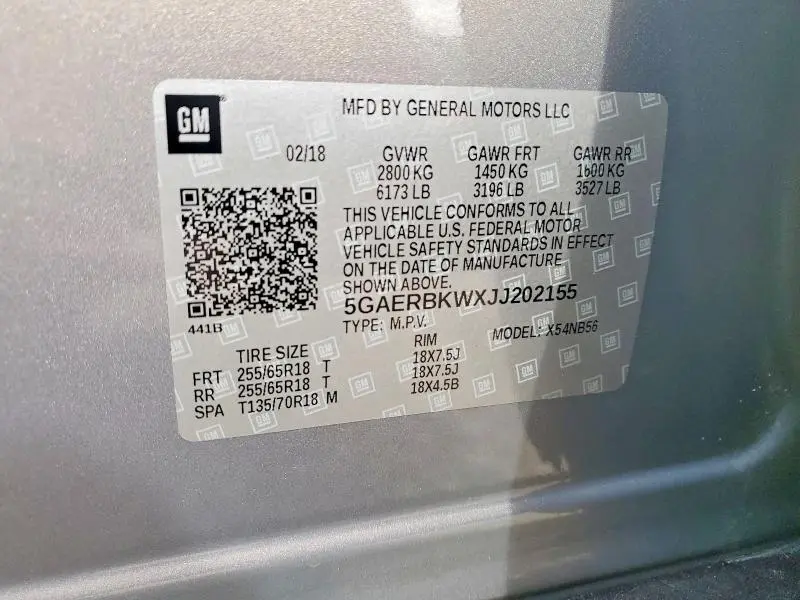 2018 BUICK ENCLAVE ESSENCE  