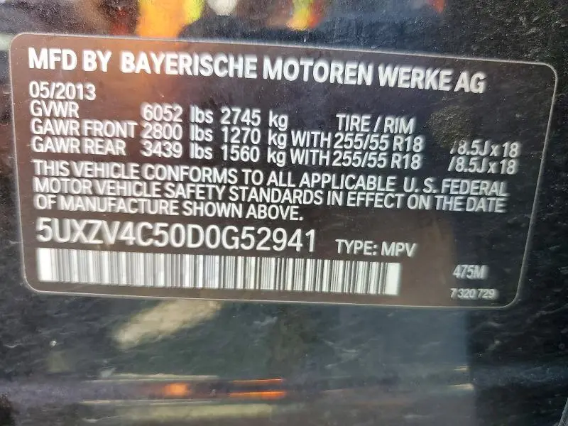 2013 BMW X5 XDRIVE35I  