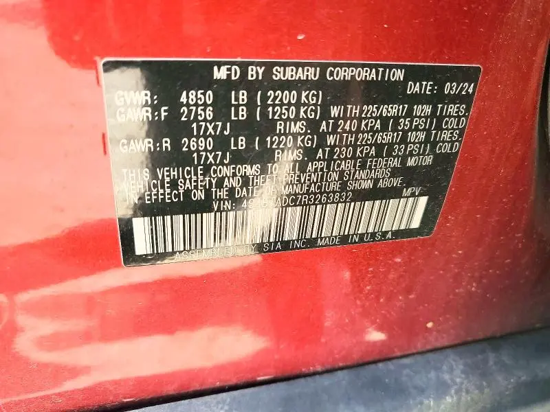 2024 SUBARU OUTBACK PREMIUM  