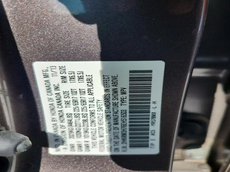 2014 HONDA CR-V EXL  