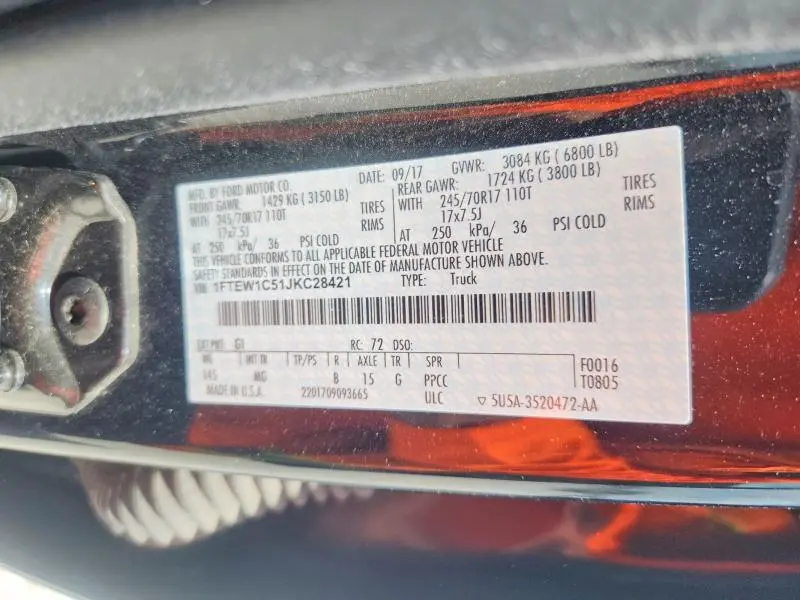 2018 FORD F150 SUPERCREW  
