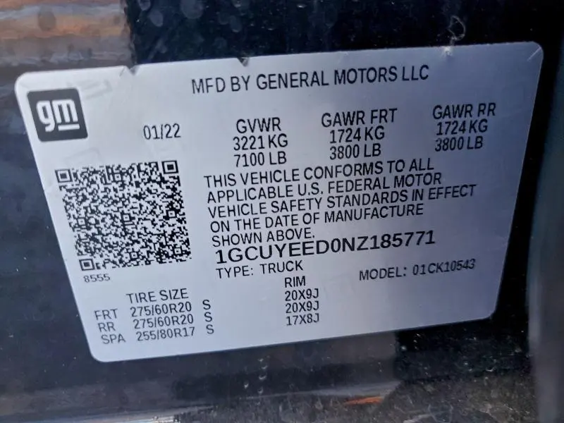 2022 CHEVROLET SILVERADO LTD K1500 RST  