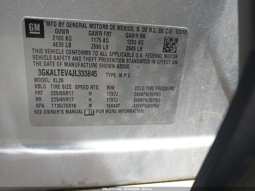 2018 GMC TERRAIN SLE