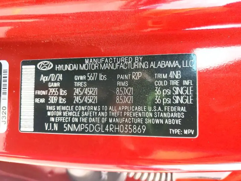 2024 HYUNDAI SANTA FE CALLIGRAPHY  