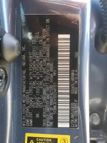 2013 TOYOTA HIGHLANDER BASE  
