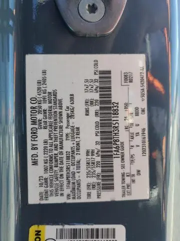 2024 FORD MUSTANG   