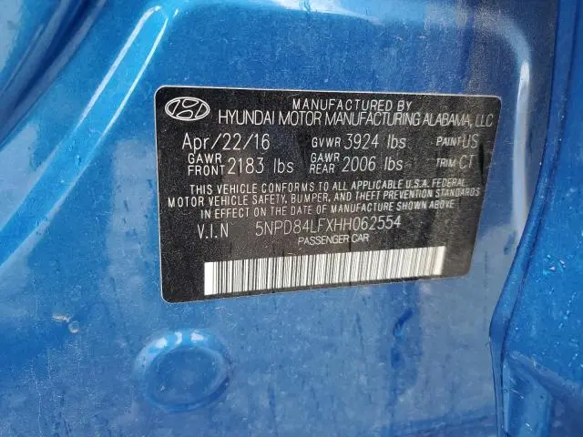 2017 HYUNDAI ELANTRA SE  